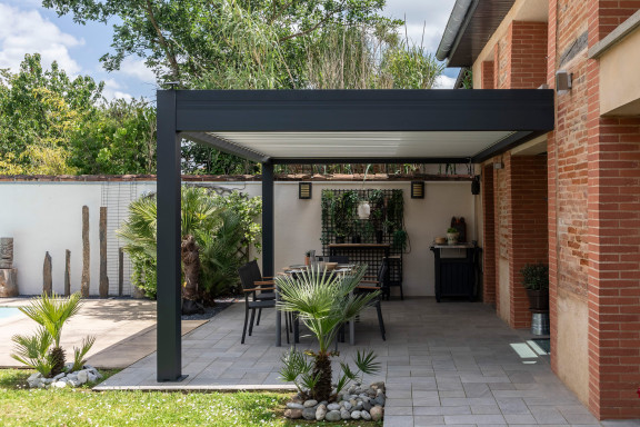 Pergola à lames orientables